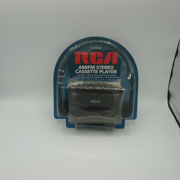 RCA Portable Stereo Cassette Tape Player AMFM Radio Bass Boost RP-1820 BRAND NEW - Picture 1 of 2